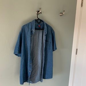 Casual denim button up